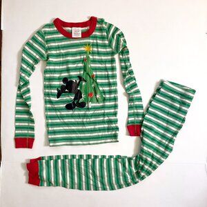 Hanna Andersson Mickey Mouse Christmas Pajamas, Size 12